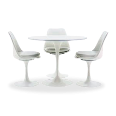 Conjunto Tulipa mesa + 3 cadeiras
