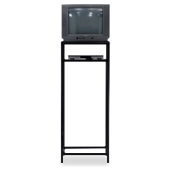 Suporte + Televisão + leitor DVD preto ou branco 