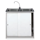 Lava-louça 2 pias com ligação directa