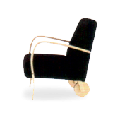 Sofá Estoril 1 lugar Preto