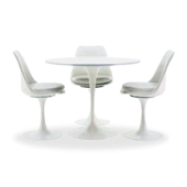 Conjunto Tulipa mesa + 3 cadeiras