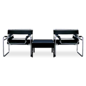 Conjunto Capital 2 cadeiras + 1 mesa baixa