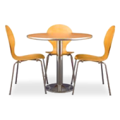 Conjunto Tom mesa + 3 cadeiras