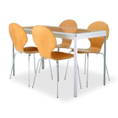 Conjunto Tom 5 mesa + 4 cadeiras