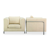 Sofá Lux 1 lugar Beje